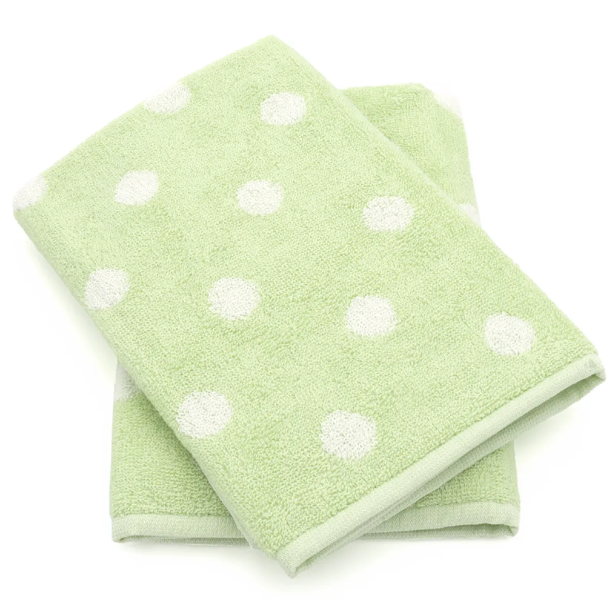 Lot De 2 Torchons De Cuisine Éponge 50x50 Cm Coton Spot Ii Vert