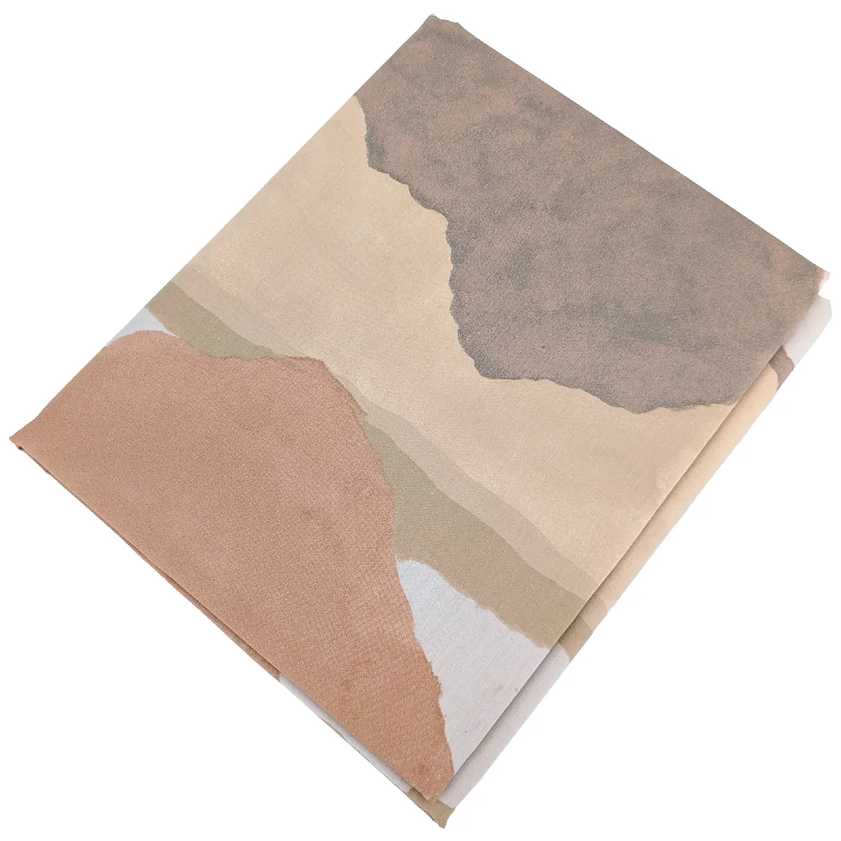 Drap Plat 180x290 Cm Percale De Coton Land Craie Multicolore