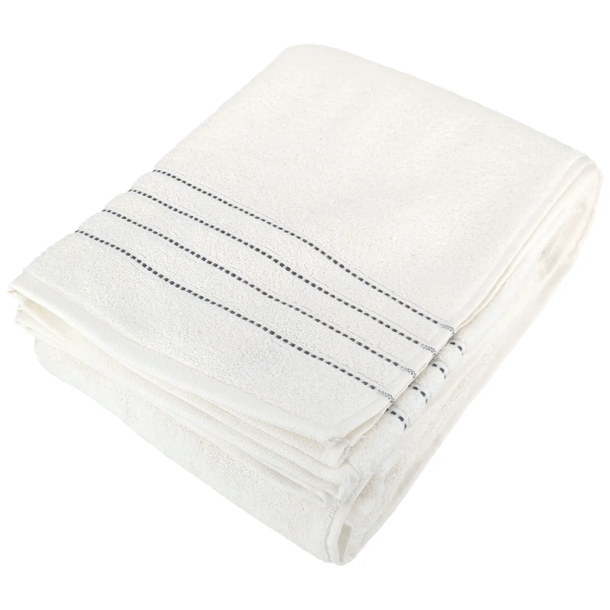Drap De Bain 100x150 Cm Coton 500 G/m² Charm Blanc