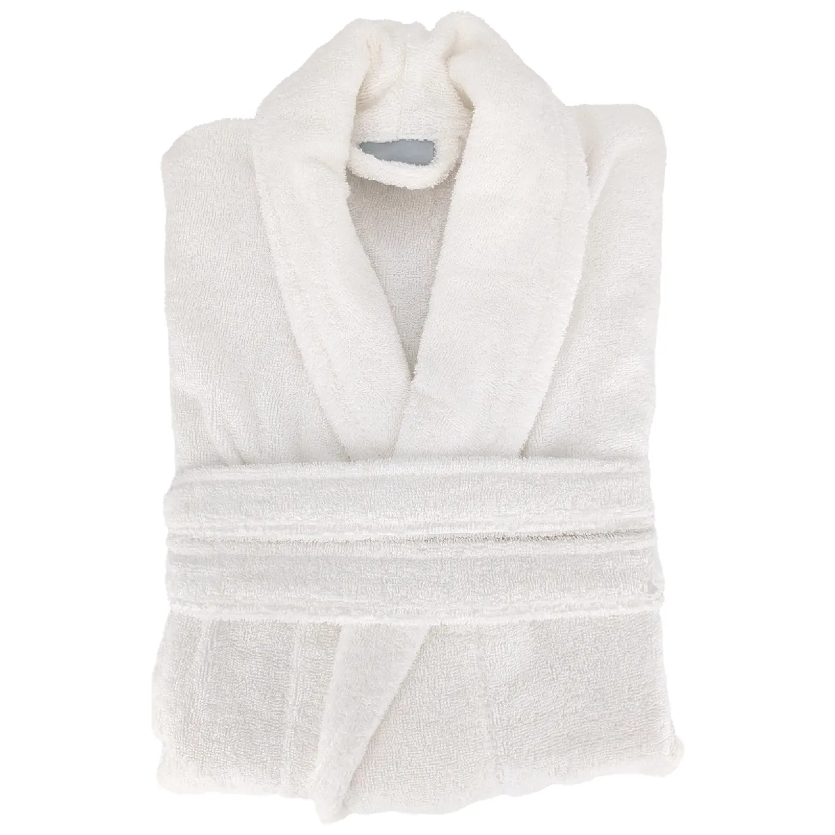 Peignoir Col Châle Naia Éponge Coton Taille S Blanc