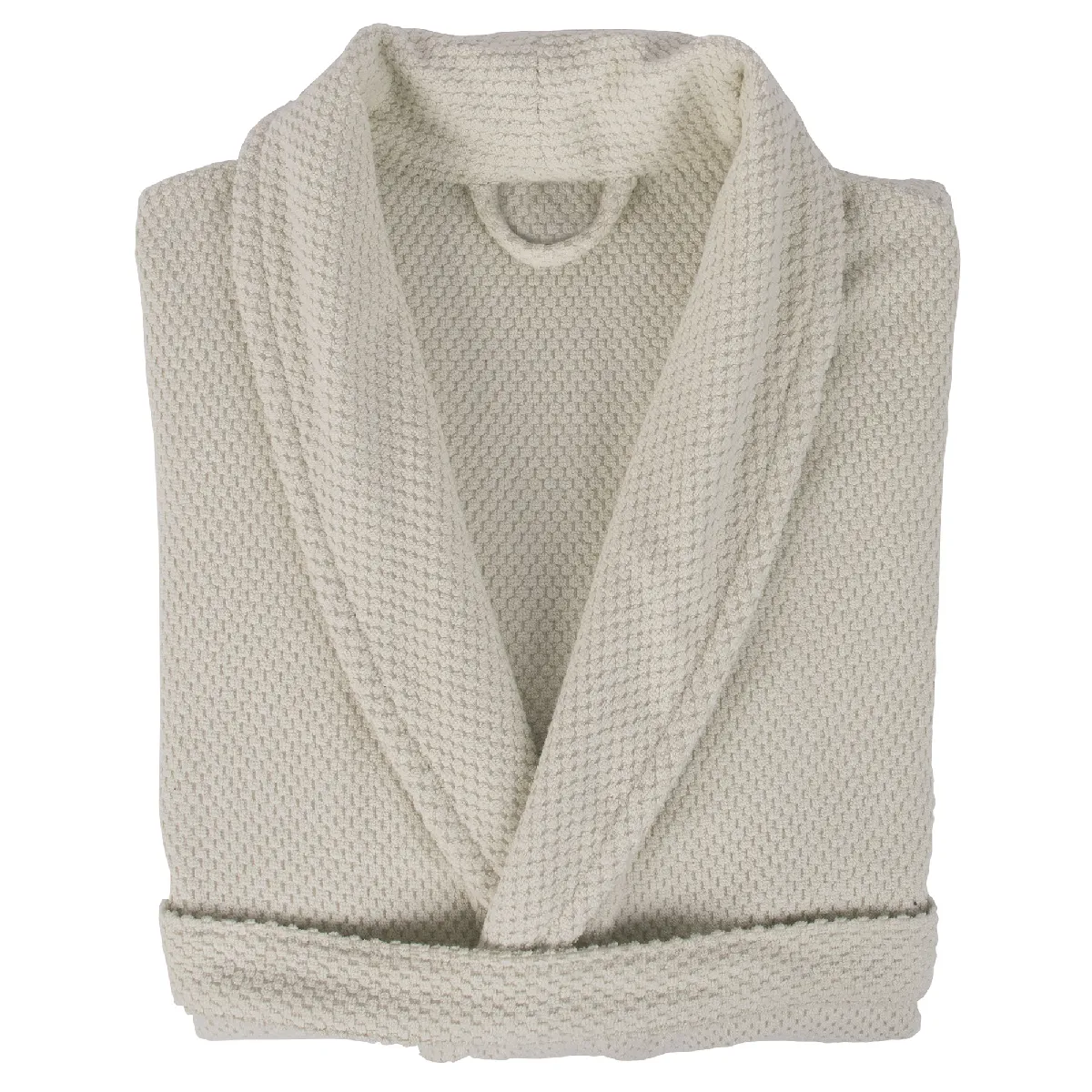 Peignoir Col Châle Adulte Dune Coton M Beige