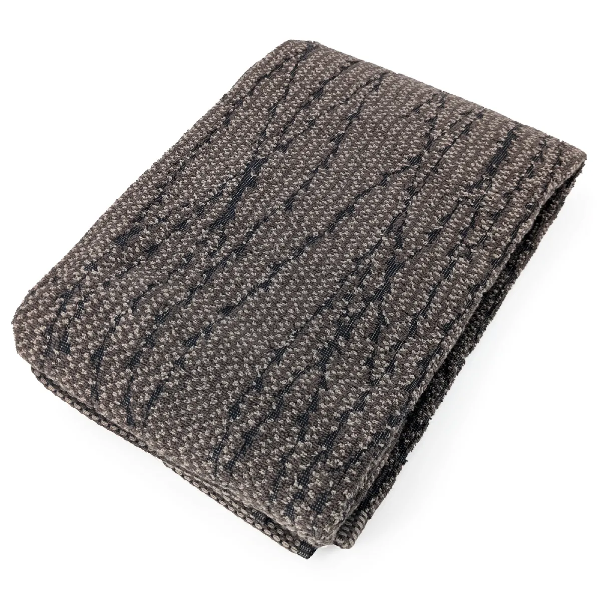 Drap De Bain 100x150 Cm Pur Coton Collection Osaka Feuillage Marron