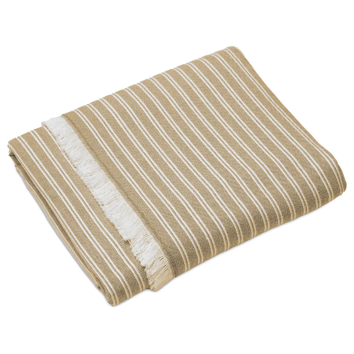 Drap De Plage Coton 90x185 Cm Collection Lili Foutas Marron Houblon
