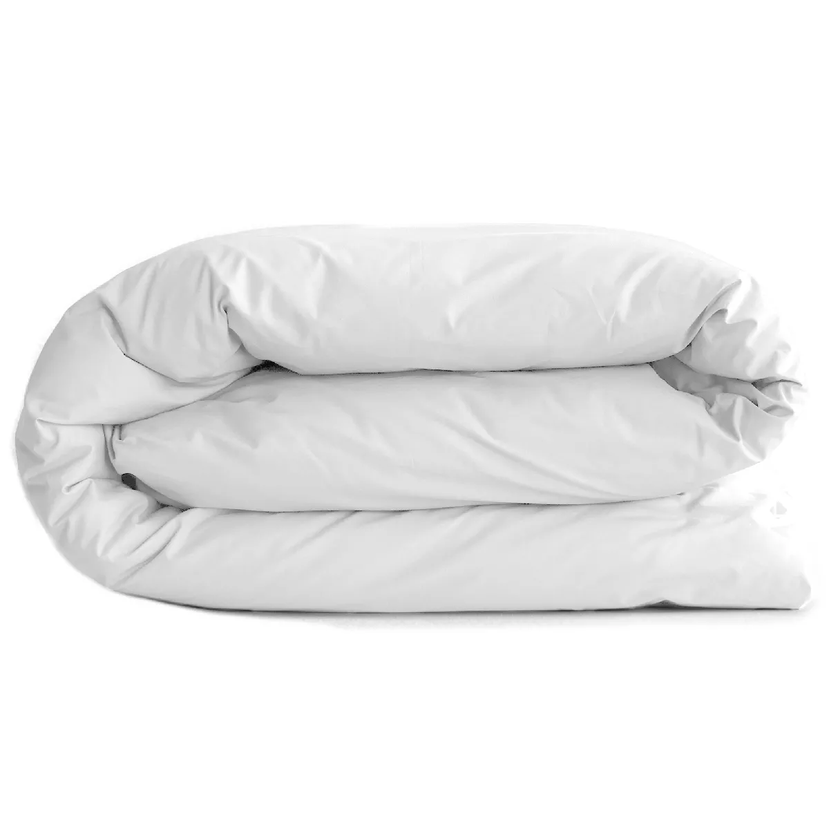 Housse De Couette Uni 260x240 Cm Percale De Coton Manoir Gris Perle