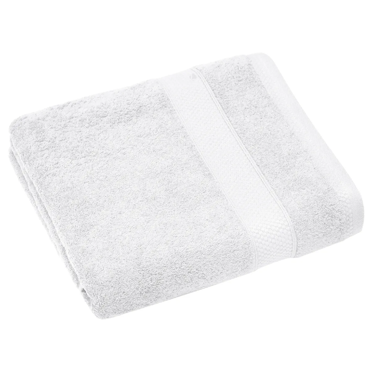 Drap De Bain Coton 550g/m2 95x140 Cm Collection Naïa Blanc