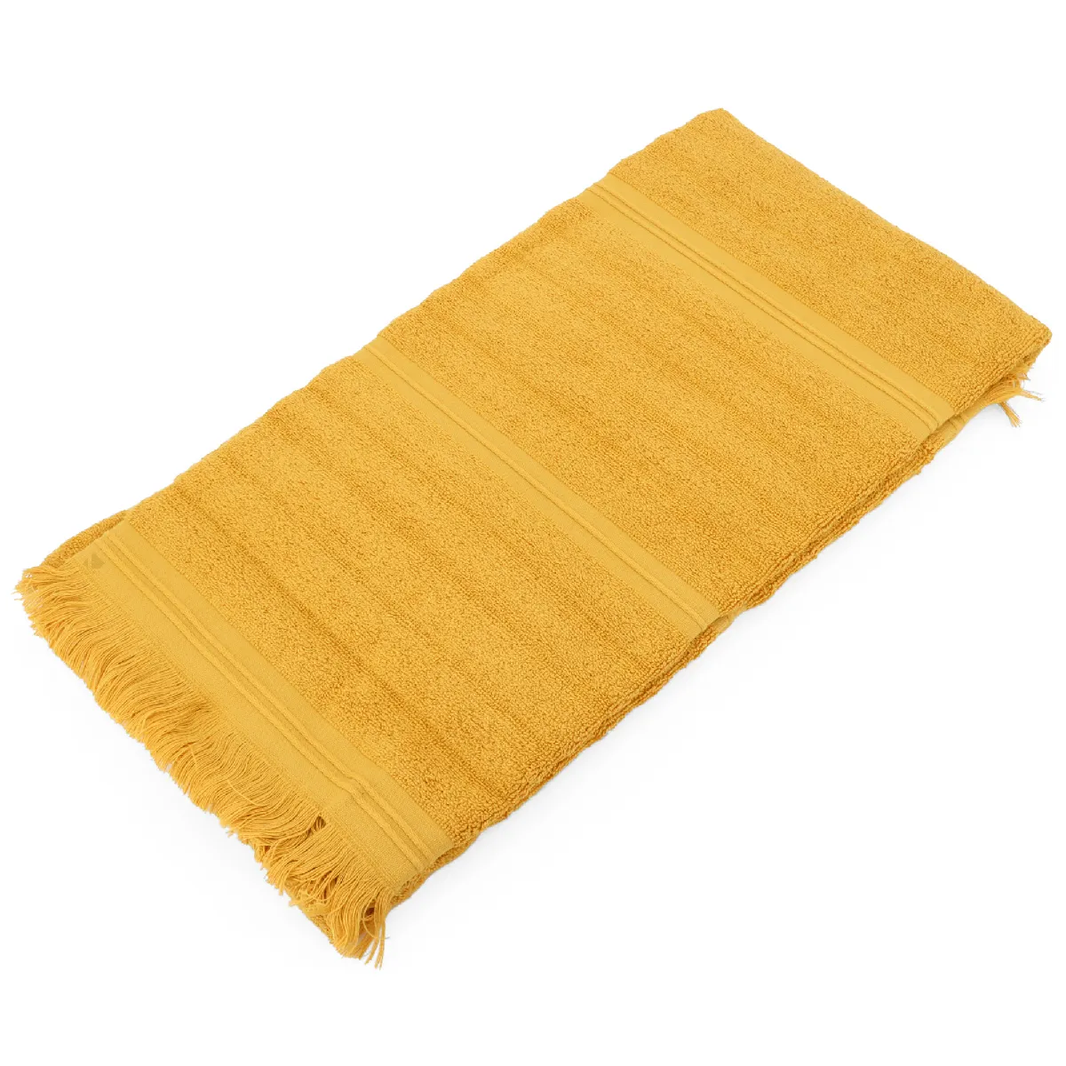 Drap De Douche 70x140 Cm Natural Stripes Curry