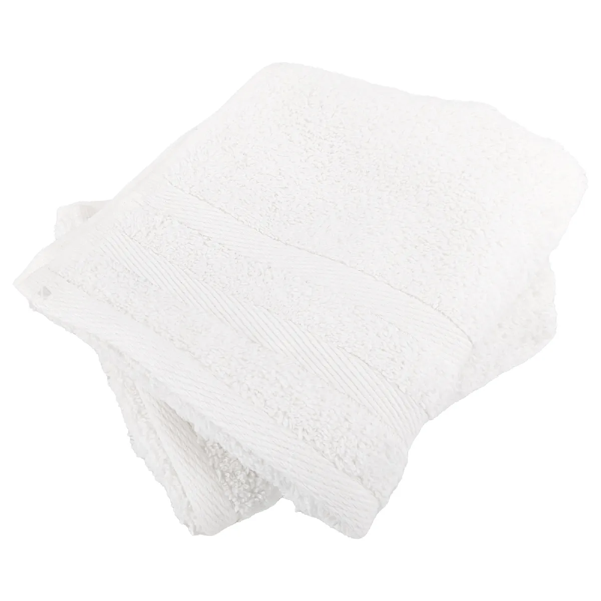 Lot De 2 Serviettes Invité 33x50 Cm Efficience Pure Blanc White