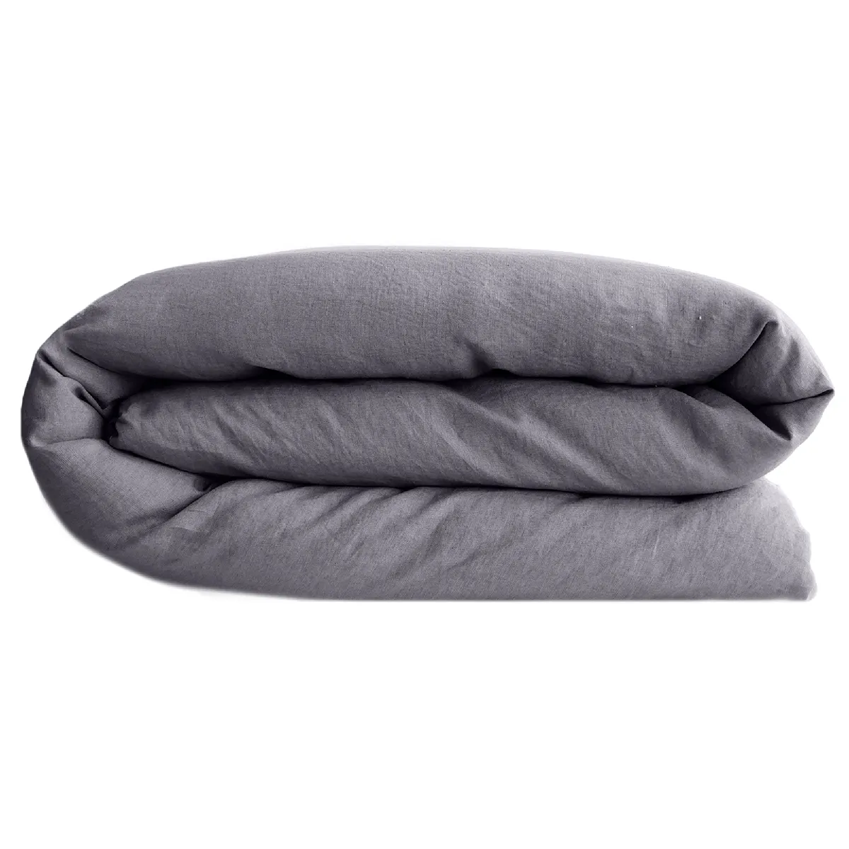 Housse De Couette Lin Et Coton 280x240 Cm Collection Opera Bleu Brume