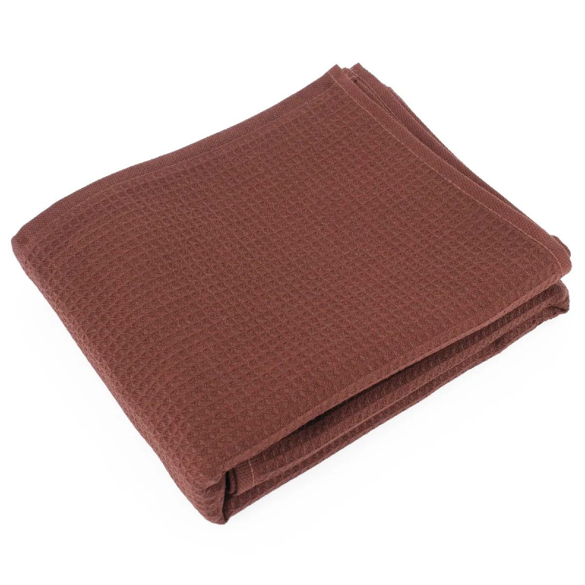 Linnea Pure Waffle Marron Coton 70 X 140 Cm 1 Pièce(s)