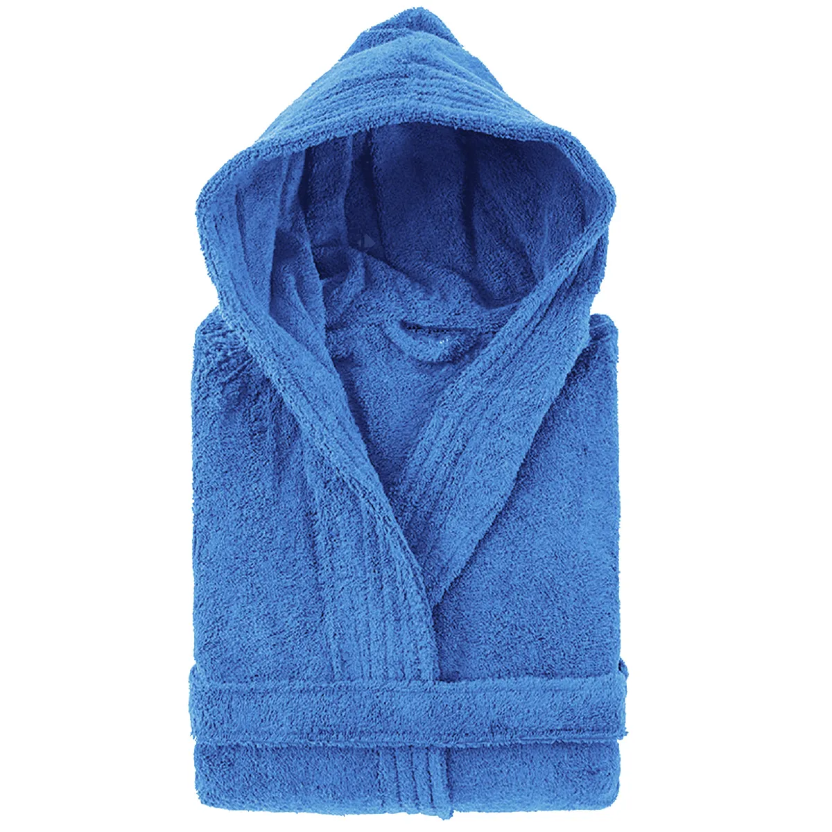 Peignoir À Capuche Adulte Pure Coton S Bleu Mer