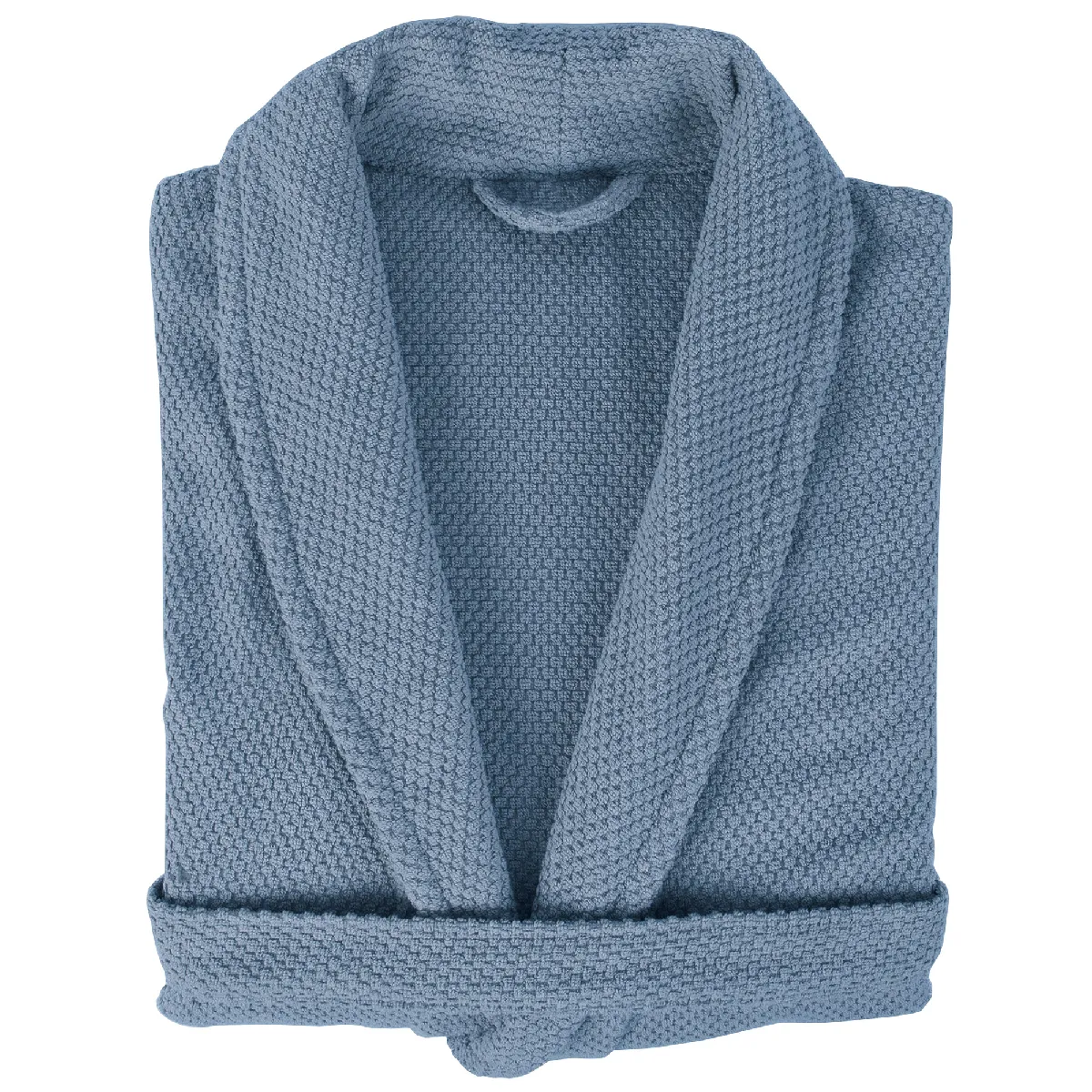Peignoir Col Châle Adulte Dune Coton S Bleu Mer