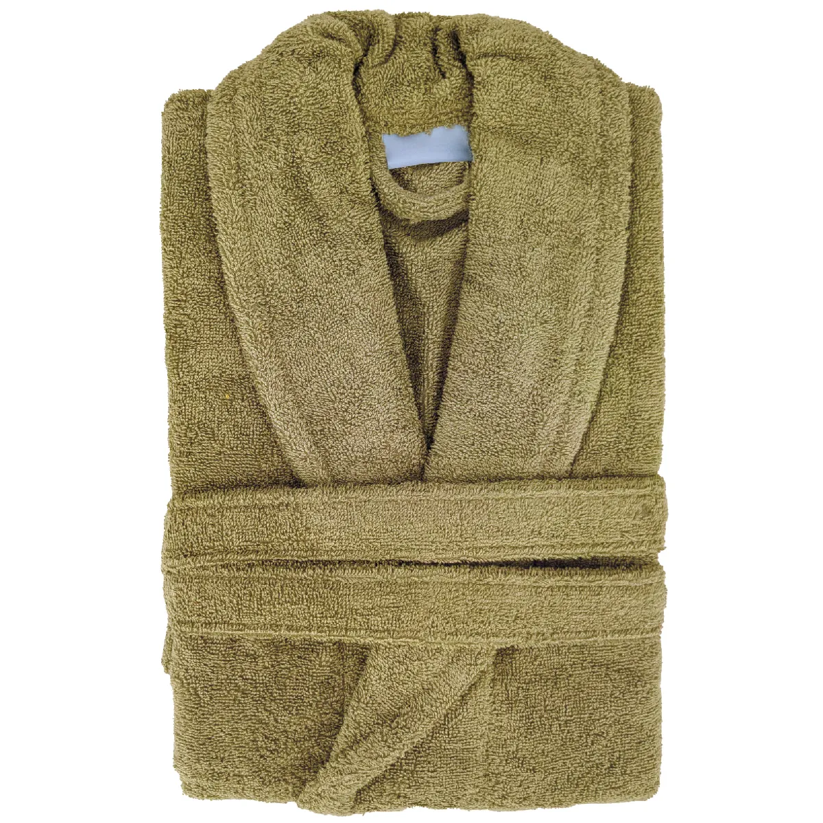 Peignoir Col Châle Naia Éponge Coton Taille S Vert Jasmin