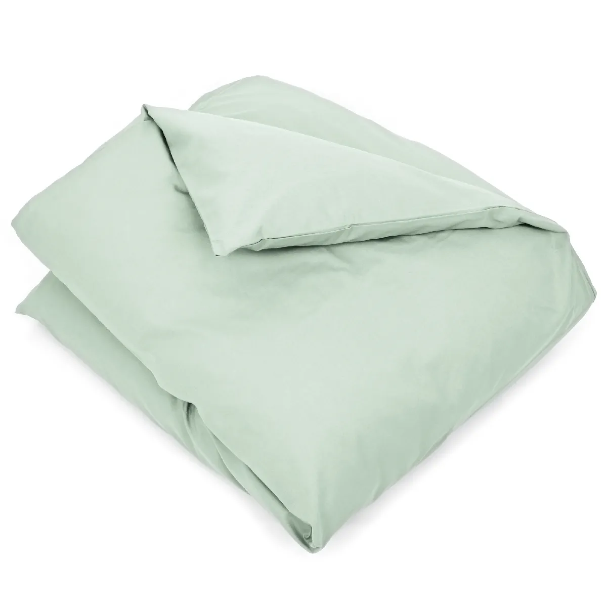 Housse De Couette Uni 140x200 Cm Coton Alto Vert Fleur D'amandier