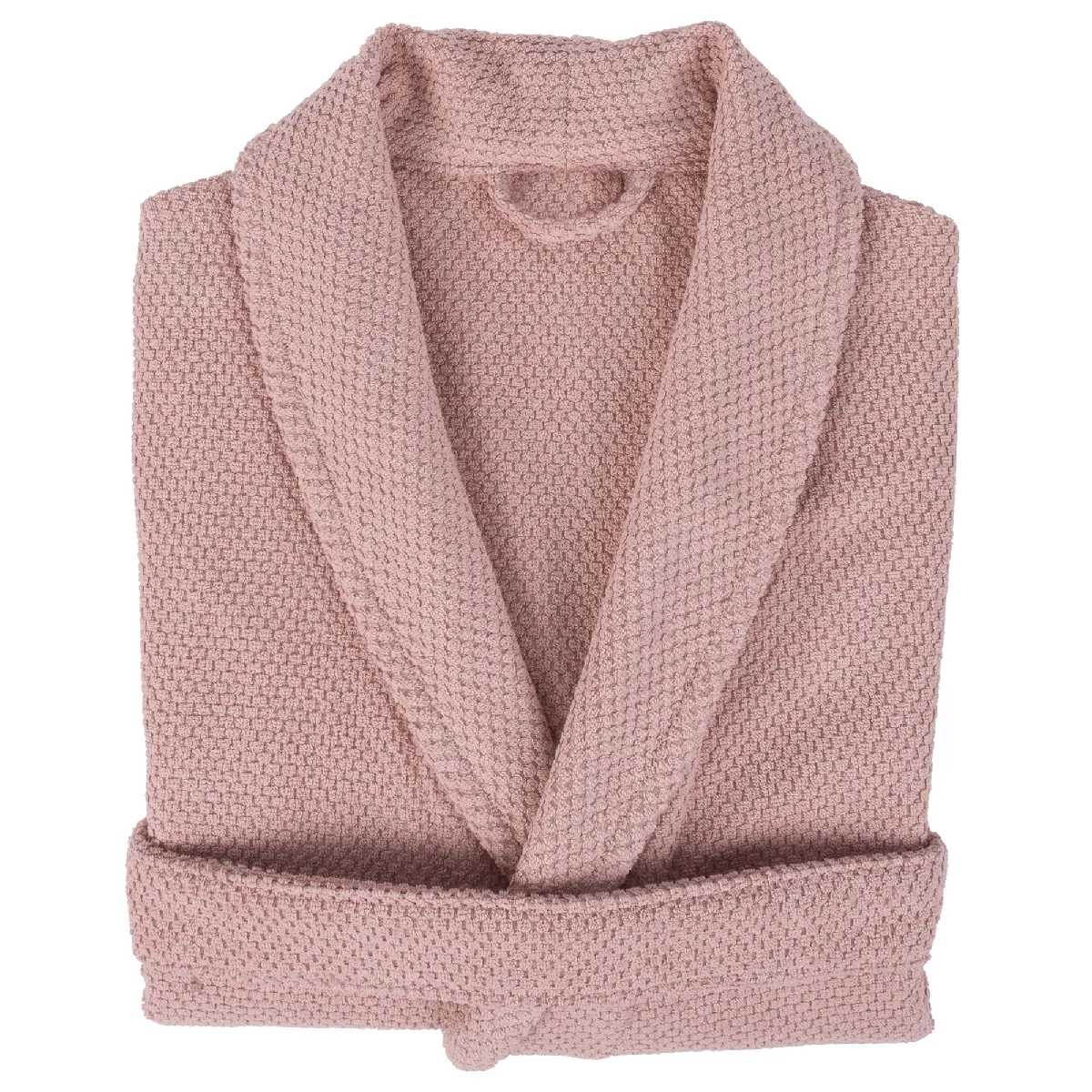 Peignoir Col Châle Adulte Dune Coton L Rose Bonbon
