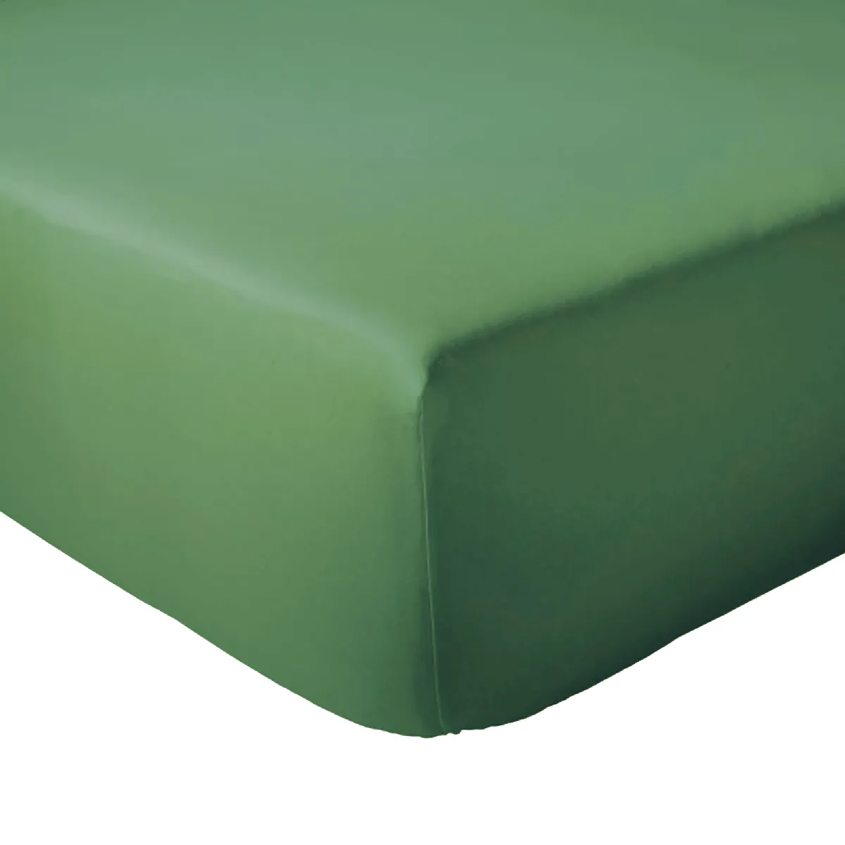 Drap Housse 160x200 Cm Bonnet 30 Coton Évasion Vert Fougère