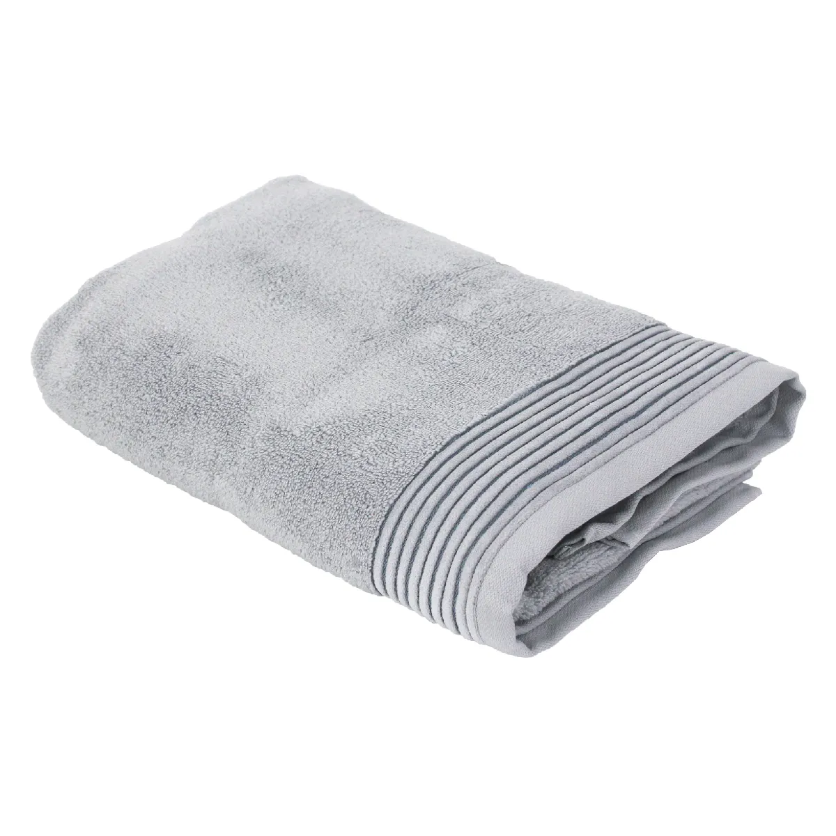 Drap De Bain 100x150 Cm Juliet Gris Argent 520g/m2