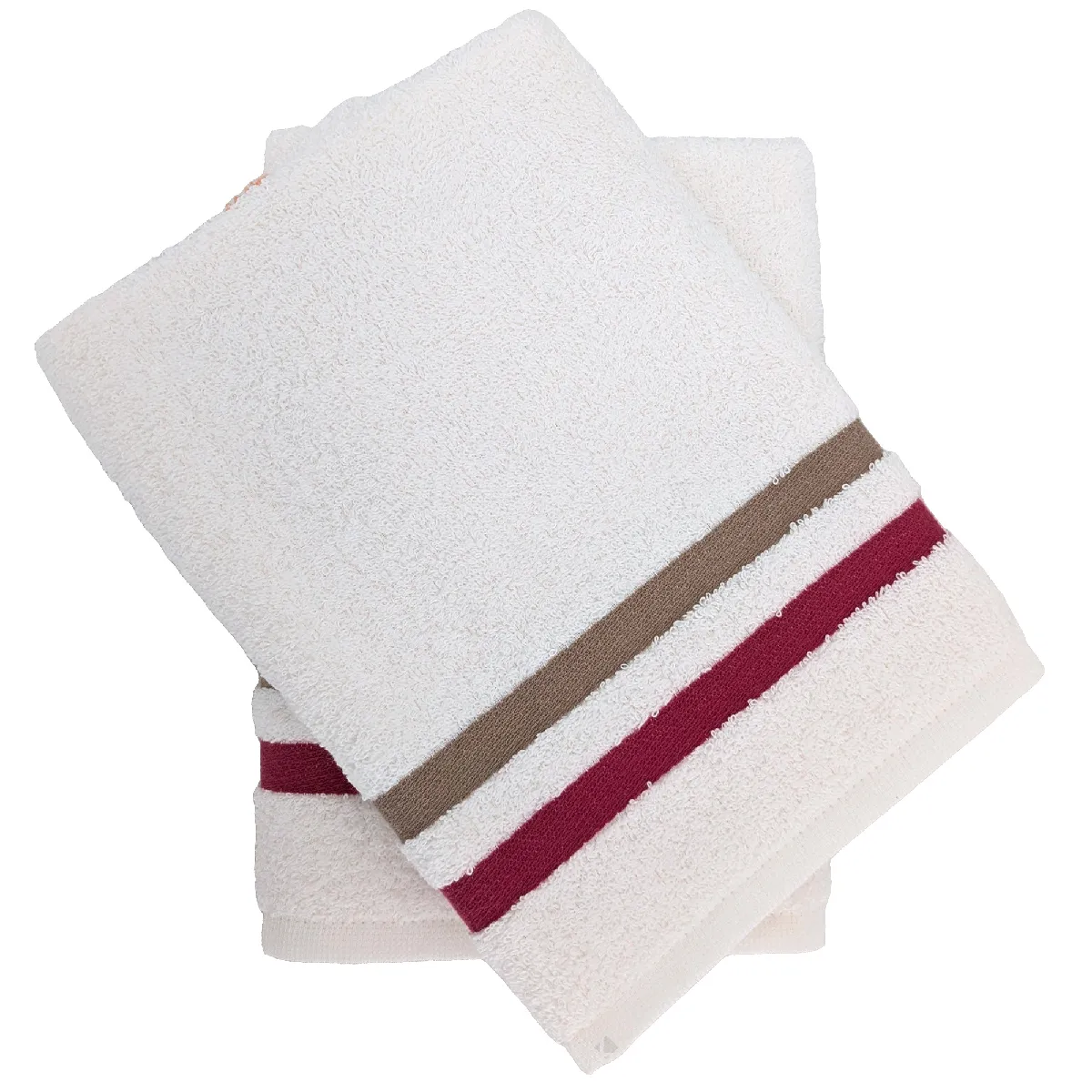 Lot De 2 Torchons De Cuisine Éponge 50x50 Cm Line Rose/orange