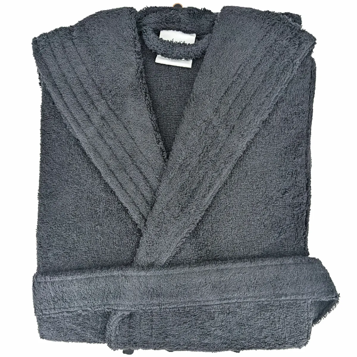 Peignoir Kimono Adulte Pure Coton S Gris Anthracite