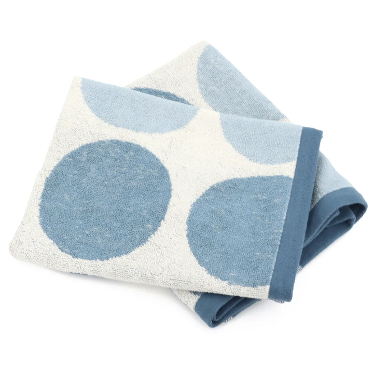 Lot De 2 Torchons De Cuisine Éponge 50x50 Cm Coton Globus Bleu