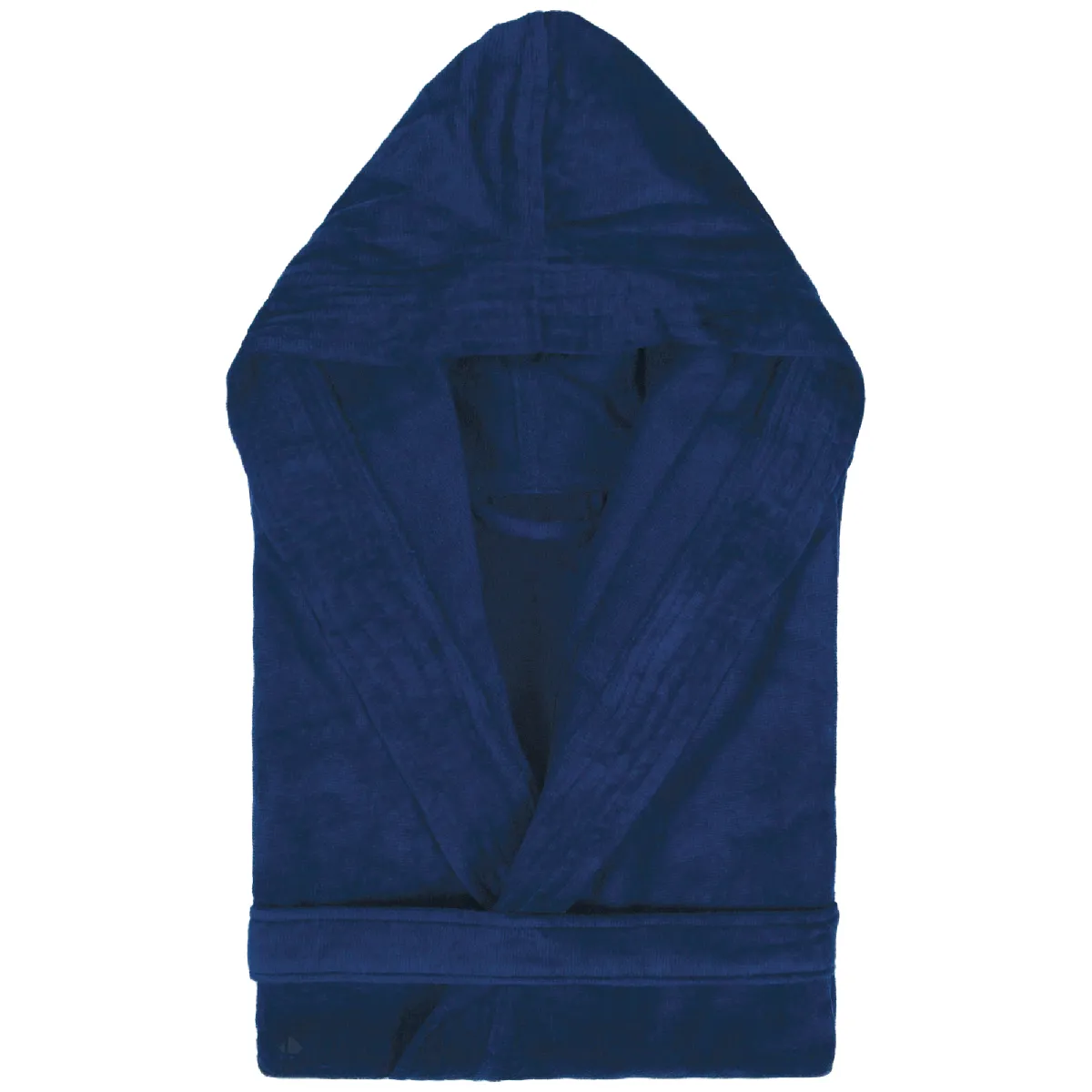 Peignoir À Capuche Adulte Cool Coton Xl Velours Bleu Marine