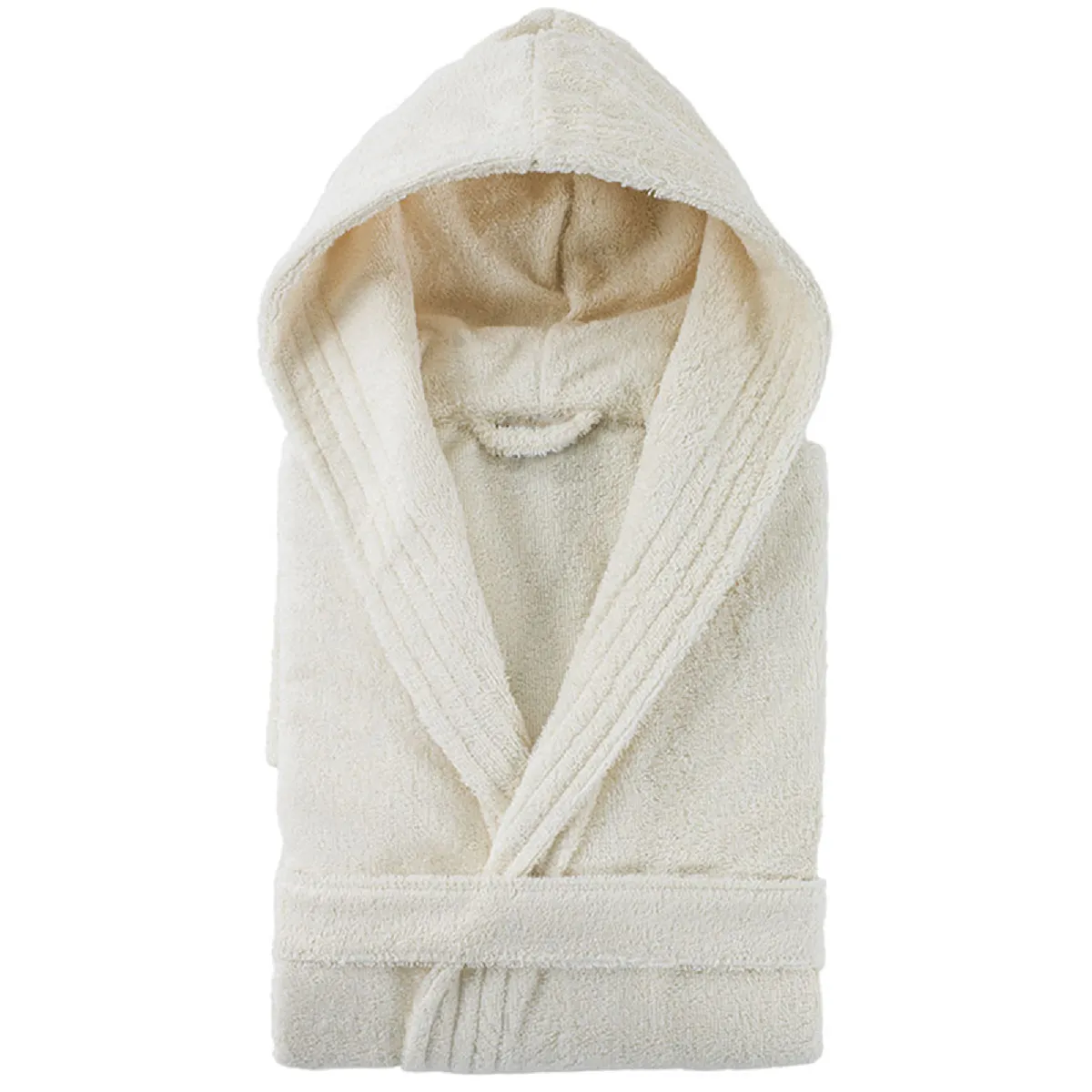 Peignoir À Capuche Adulte Pure Coton S Ivoire