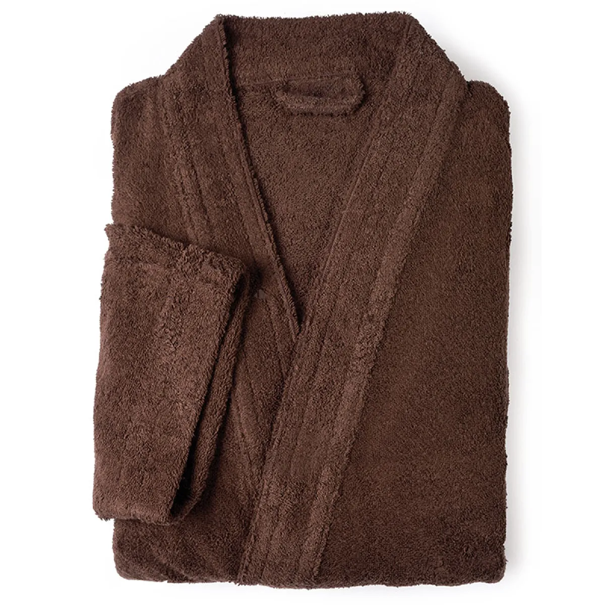 Peignoir Kimono Adulte Pure Coton M Marron
