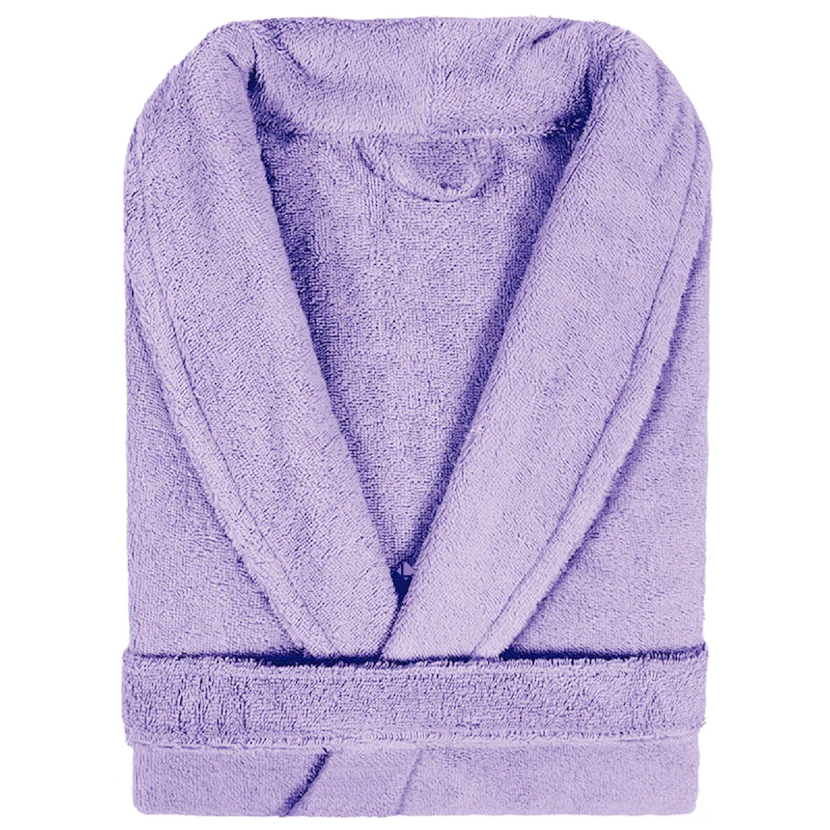 Peignoir Col Châle Adulte Pure Coton L Violet Orchidée