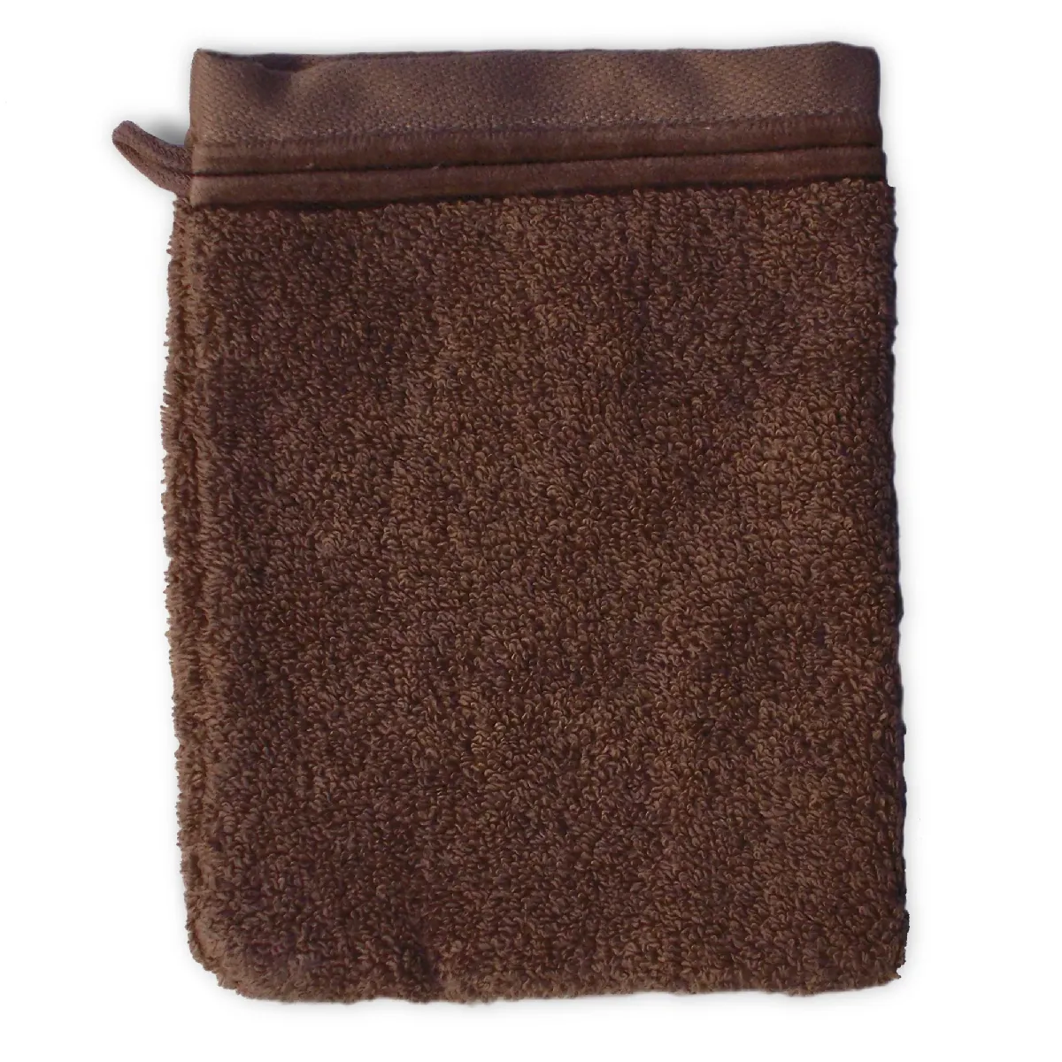 Gant De Toilette 16x21 Cm Juliet Marron 520g/m2