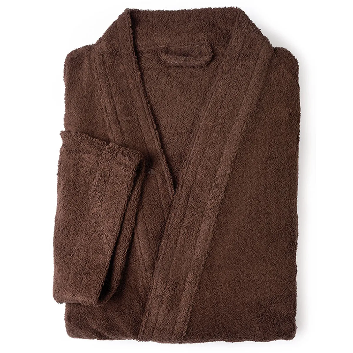 Peignoir Kimono Adulte Pure Coton L Marron