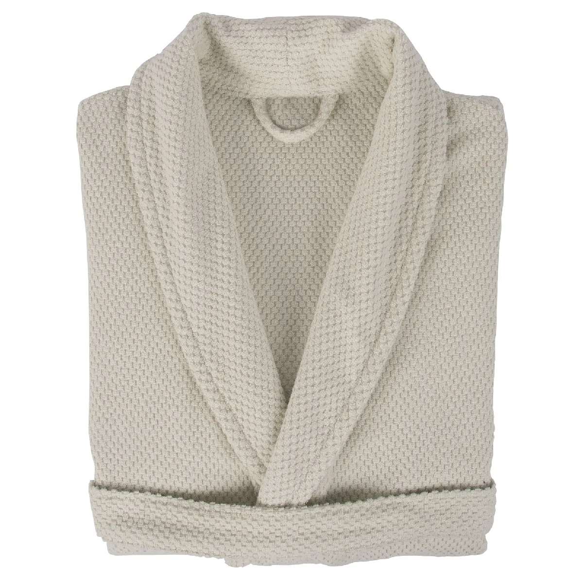 Peignoir Col Châle Adulte Dune Coton S Beige