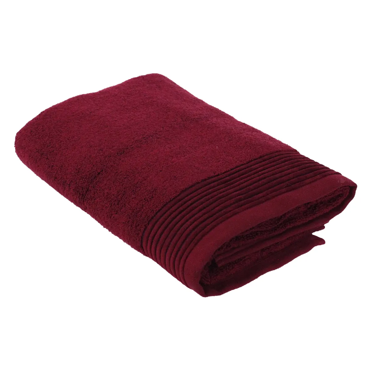 Drap De Bain 100x150 Cm Juliet Rouge Bordeaux 520g/m2