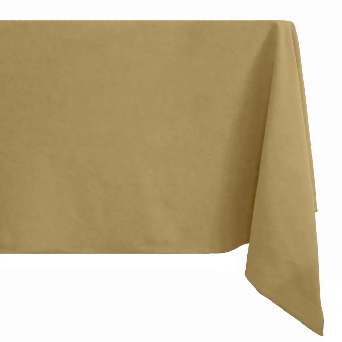 Nappe Carré Coton Lavé 160x160 Cm Hono Marron Houblon
