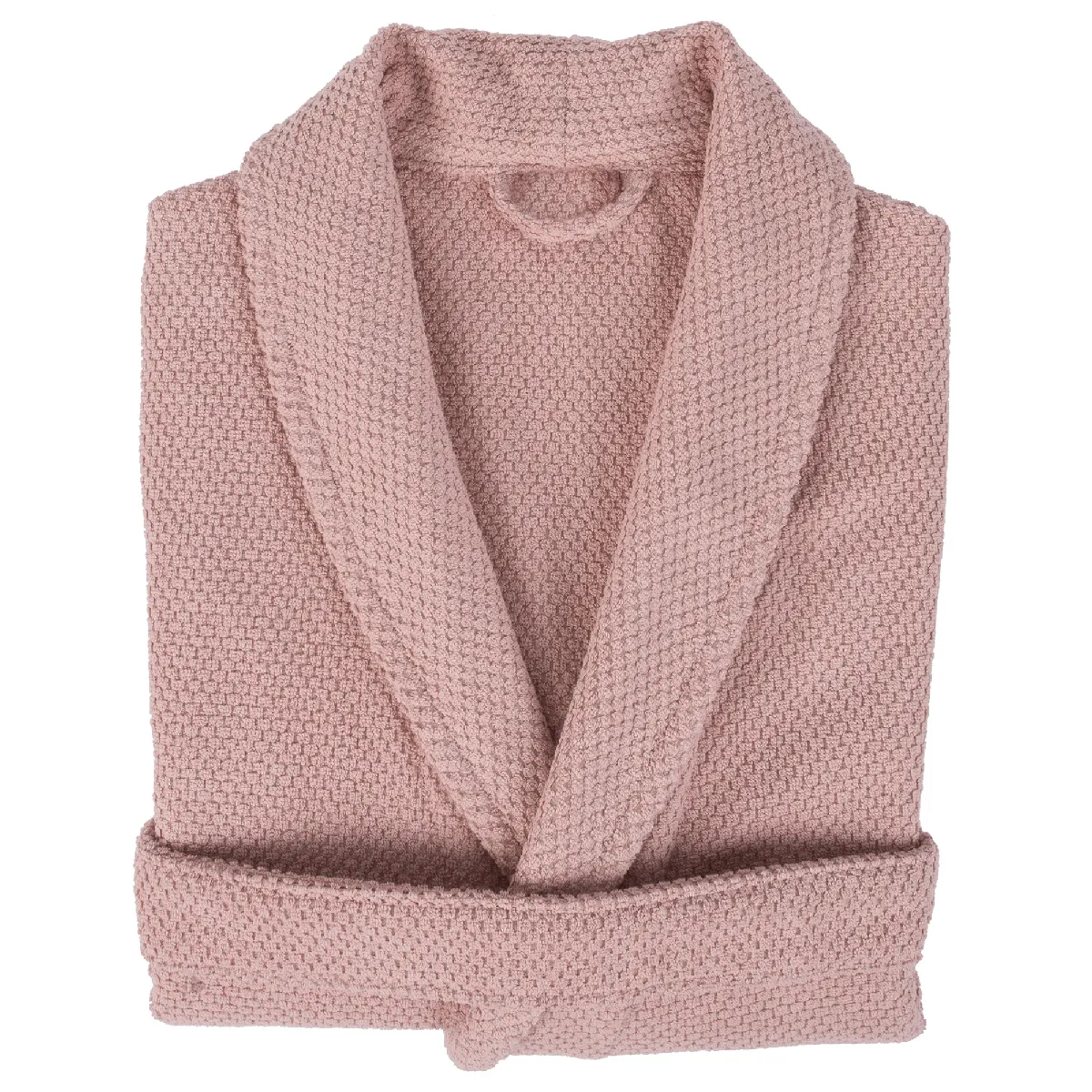 Peignoir Col Châle Adulte Dune Coton S Rose Bonbon