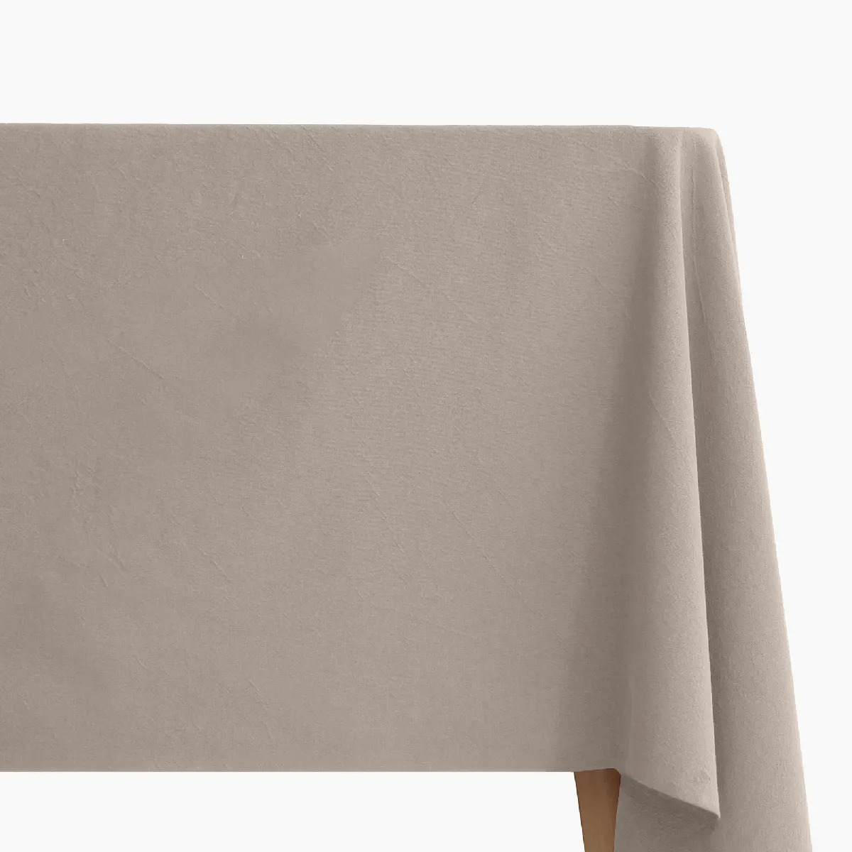 Nappe Carrée En Lin Et Coton 170x170 Cm Mattis Beige Naturel
