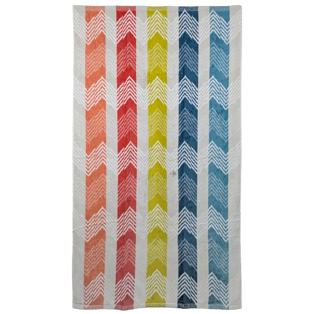 Drap De Plage Coton Velours 100x180 Cm Collection Manao Multicolore