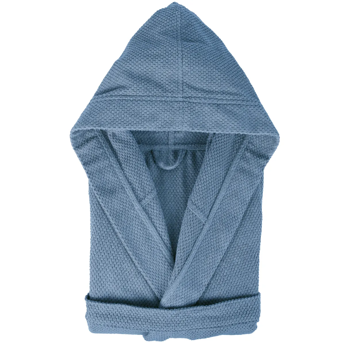Peignoir À Capuche Adulte Dune Coton Xl Bleu Mer