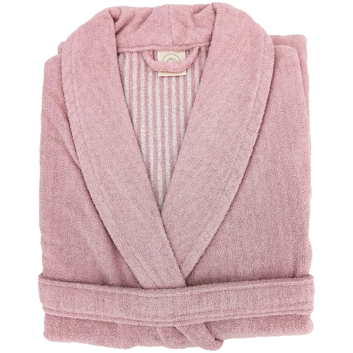 Peignoir Col Châle Adulte Efficience Pure Coton Xl Rose Flamingo