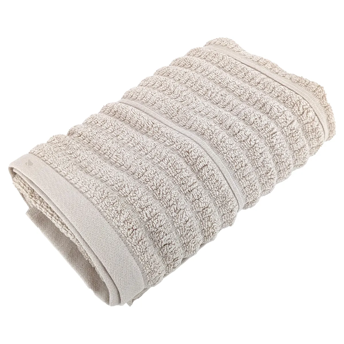 Serviette De Toilette Coton 50x100 Cm Collection Swell Beige