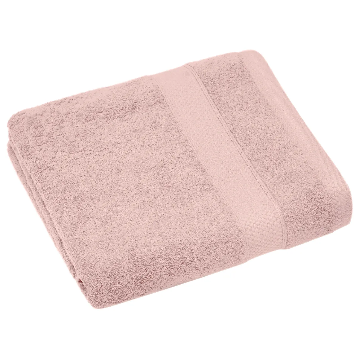 Drap De Bain Coton 550g/m2 95x140 Cm Collection Naïa Rose