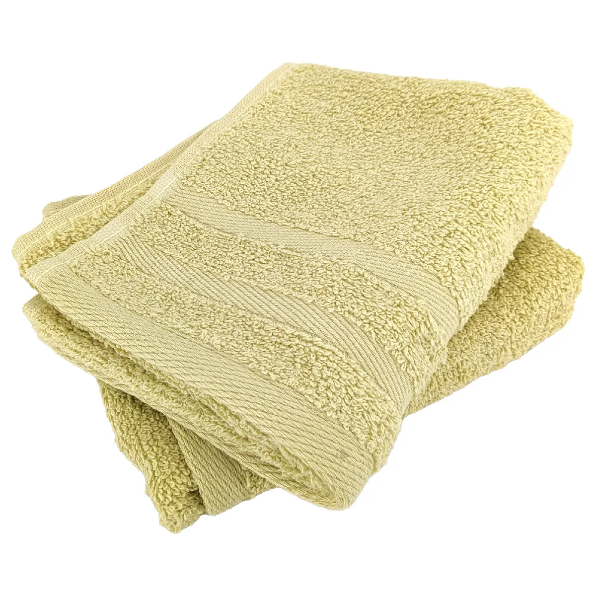 Lot De 2 Serviettes Invité 33x50 Cm Efficience Pure Vert Menta