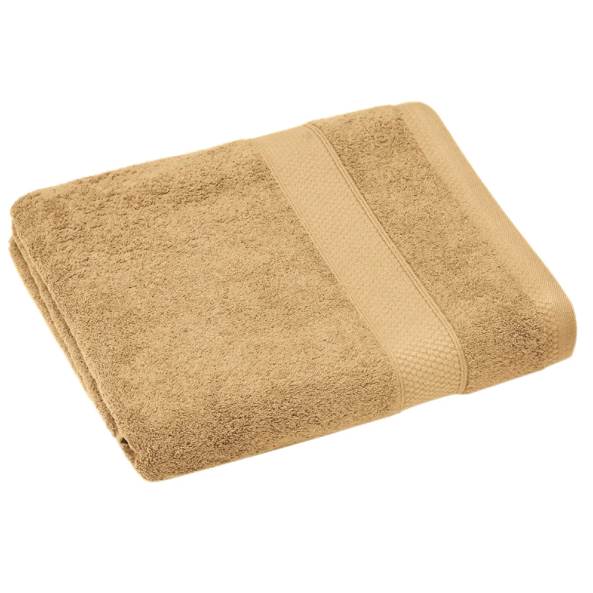 Serviette De Toilette Coton 550g/m2 50x90 Cm Naïa Jaune Avoine