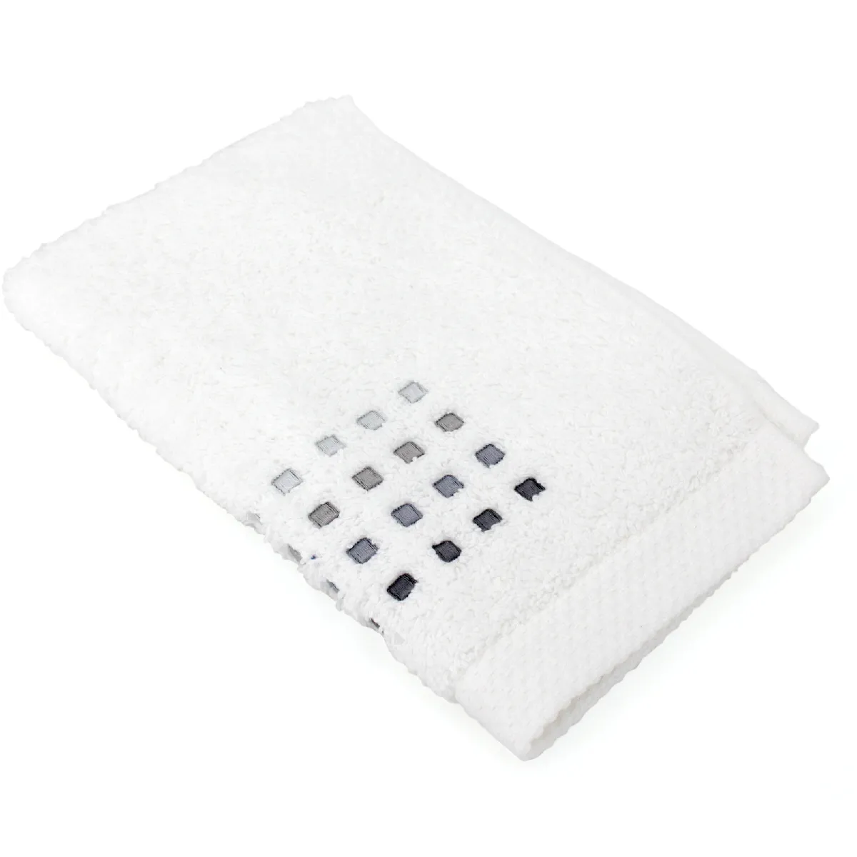 Linnea Pure Squares Coton Blanc 33 X 50 Cm 1 Pièce(s)