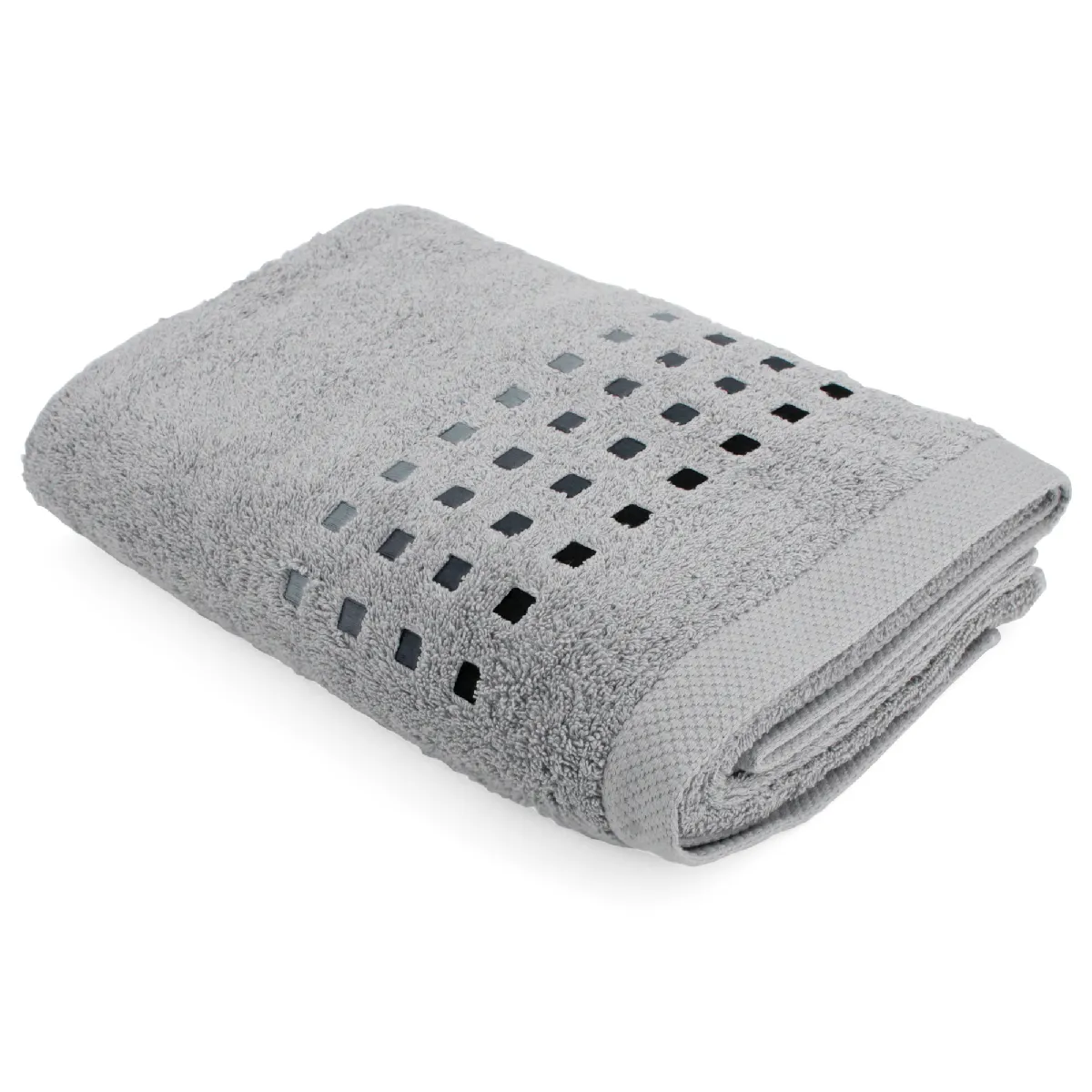 Linnea Pure Squares 100 X 150 Cm Coton Gris 1 Pièce(s)