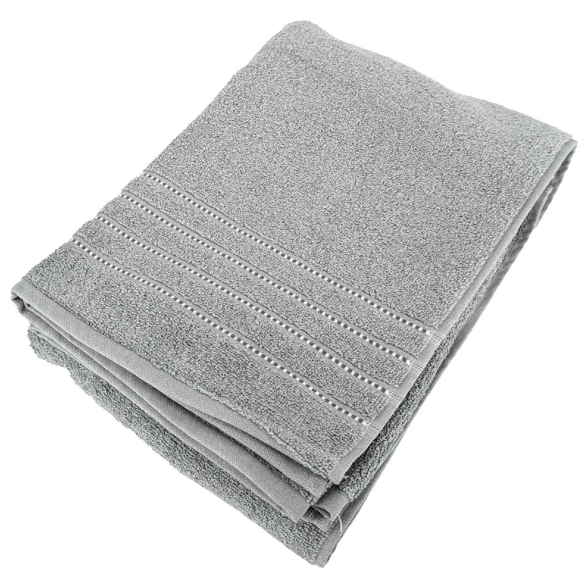 Drap De Bain 100x150 Cm Coton 500 G/m² Charm Gris Argent