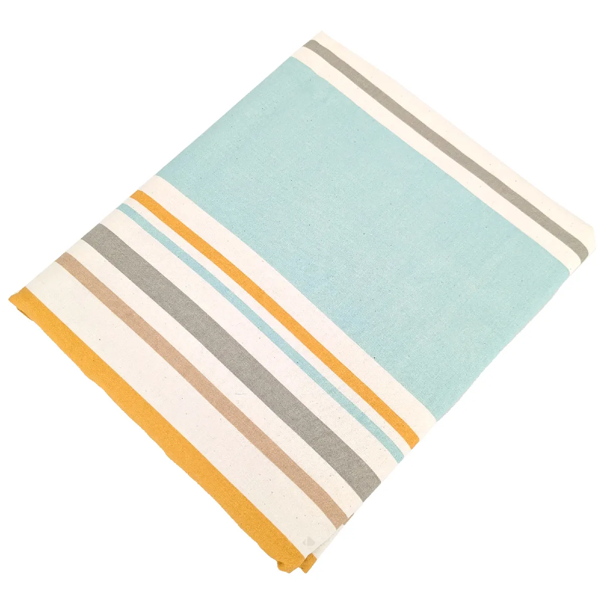 Drap Plat 240x310 Cm Coton Hugo Beige/moutarde