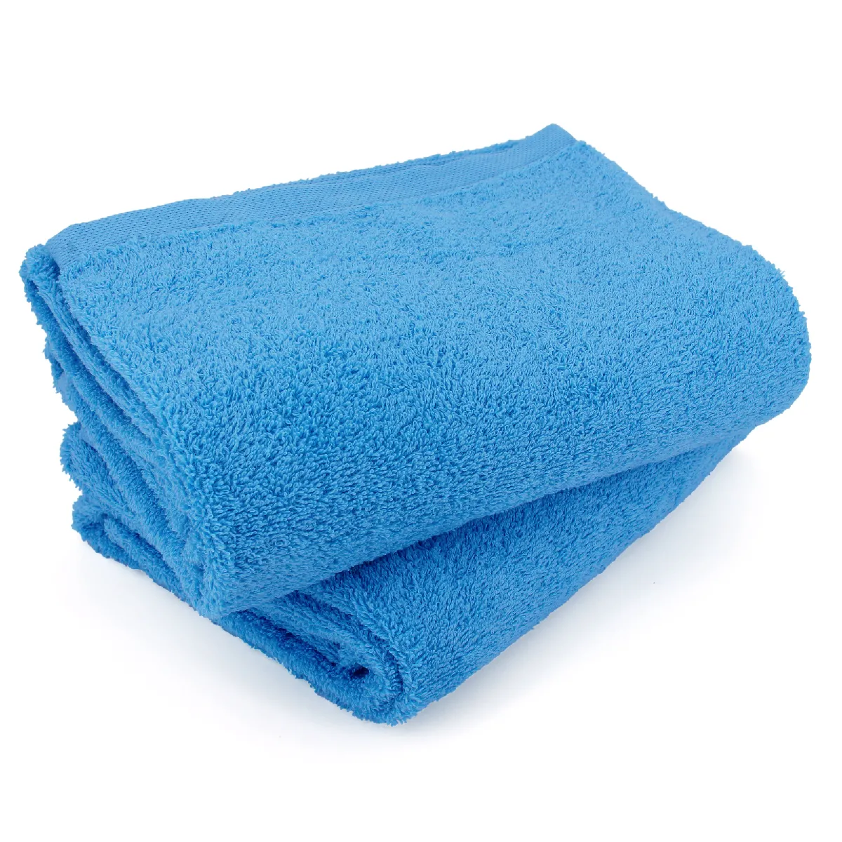 Lot De 2 Draps De Bain 90x150 Cm Alpha Bleu Turquoise