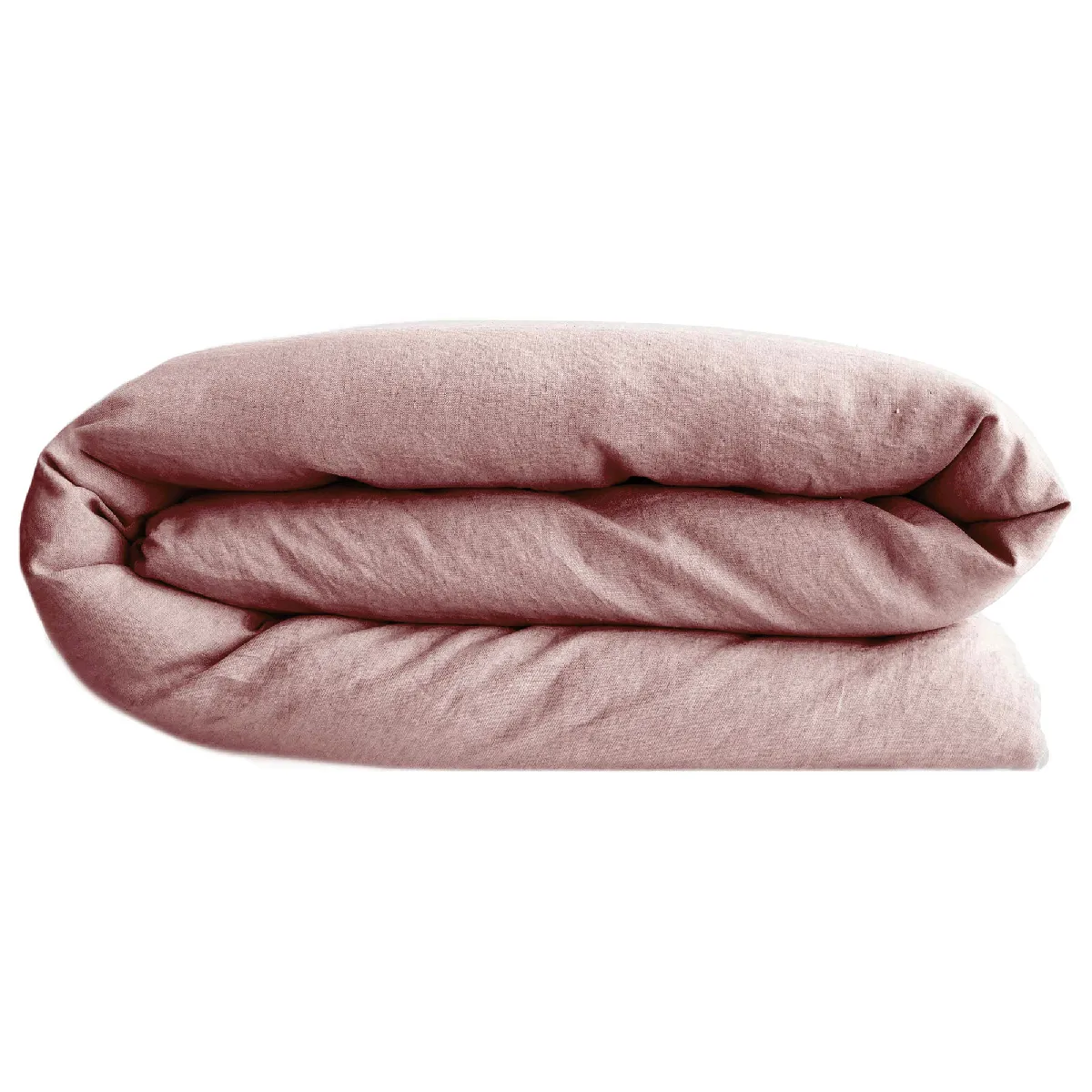 Housse De Couette Palace Pur Coton Lavé 260x240 Cm Uni Rose