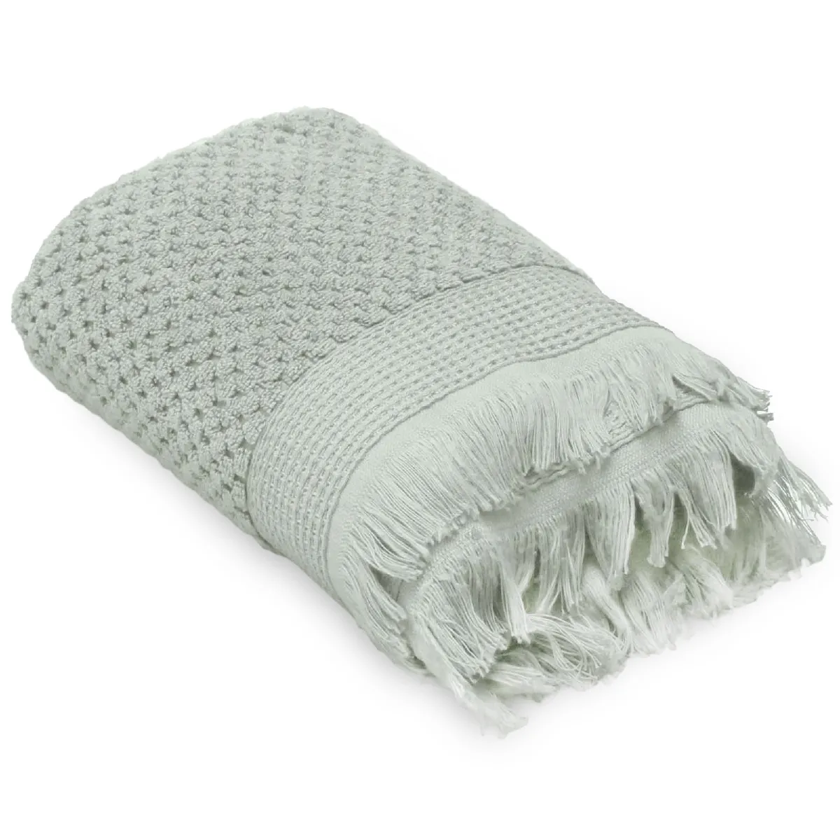 Drap De Bain 95x140 Cm Tethys Micro-coton Vert Lichen