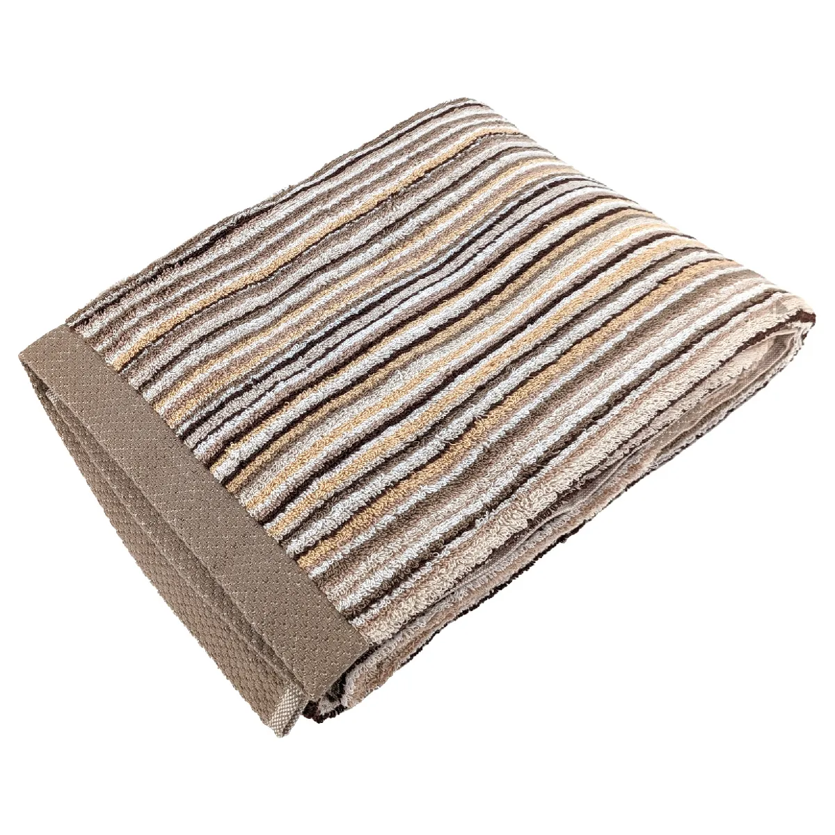 Drap De Douche Coton 500g/m2 Pure Stripes Ii Beige
