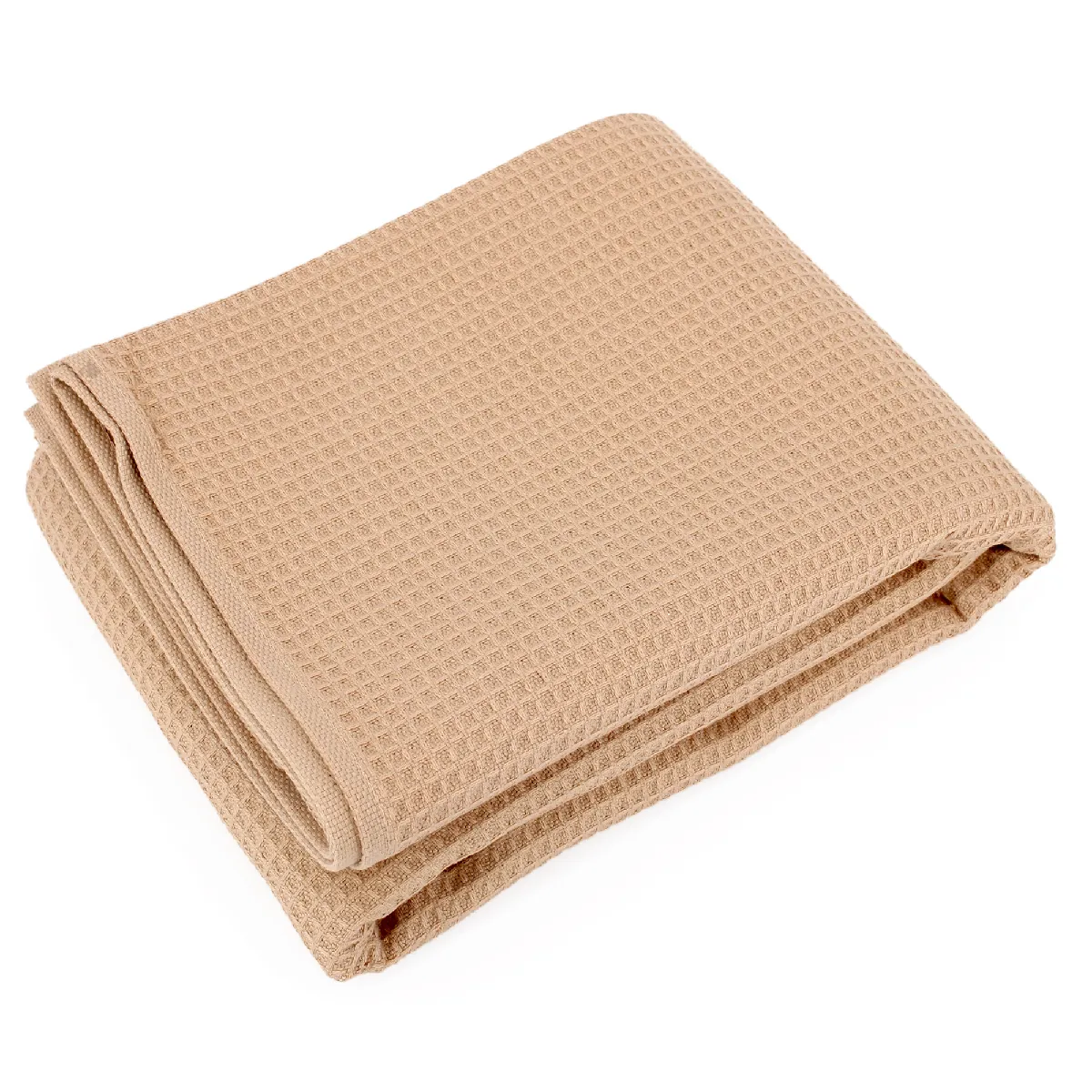 Linnea Pure Waffle Marron Coton 70 X 140 Cm 1 Pièce(s)